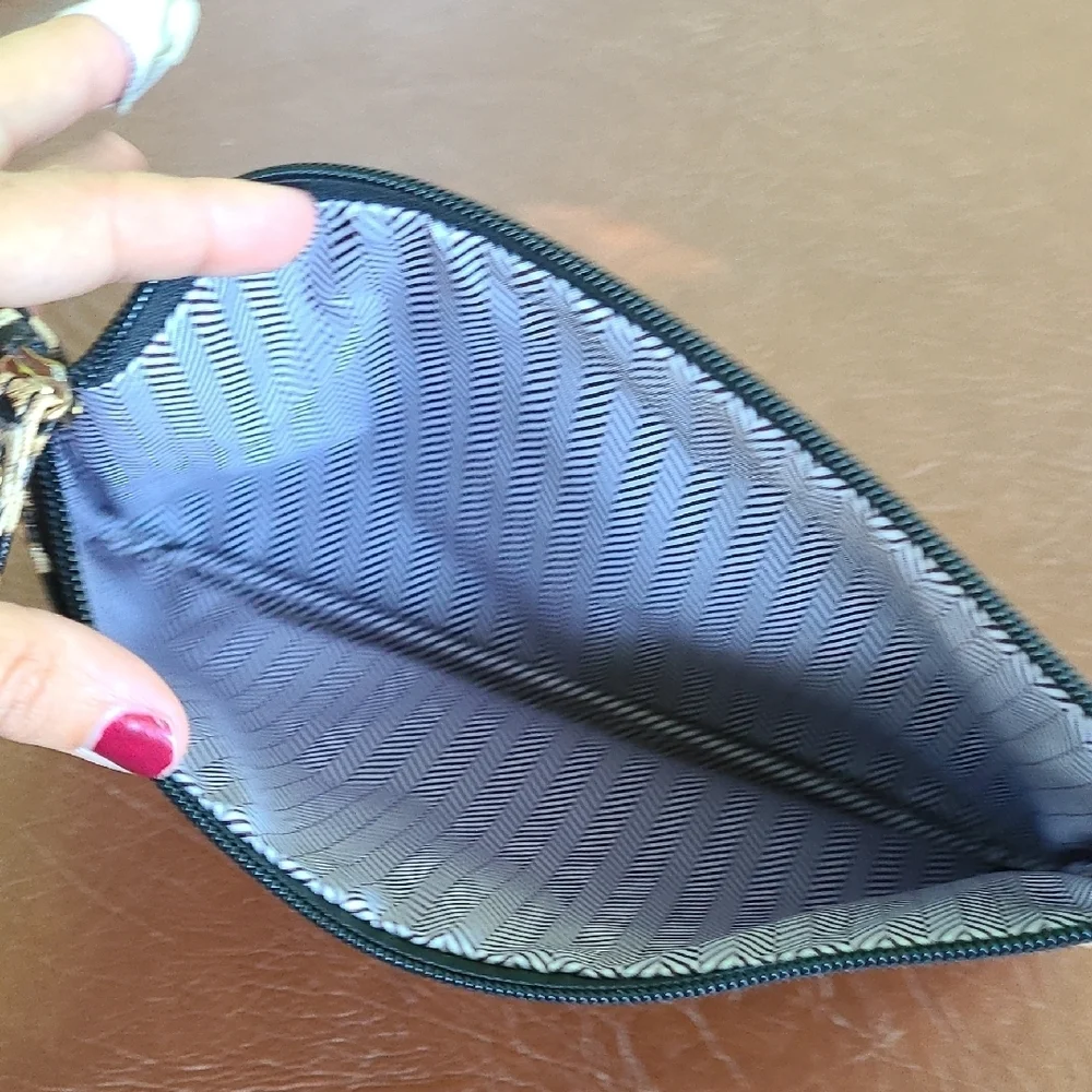 Leopard Print Clutch‎ with Wrist Strap